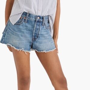 Madewell relaxed cut off denim shorts in berriman wash size 27